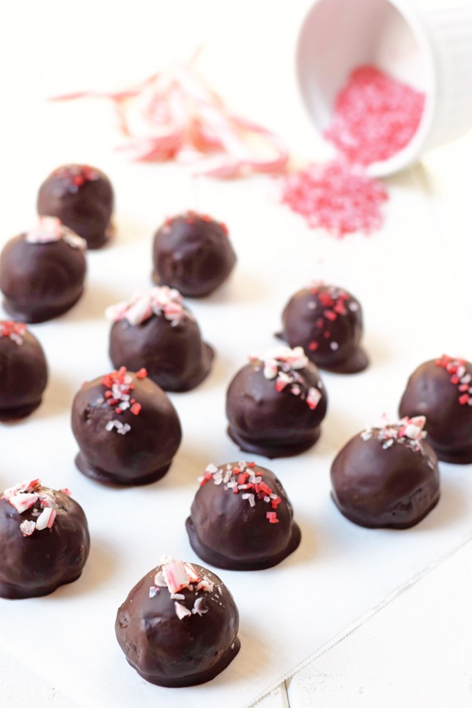 Chocolate Peppermint Truffles - No one will ever guess this decadent dessert is healthy! Made with whole foods and no refined sugar, you can indulge guilt free!