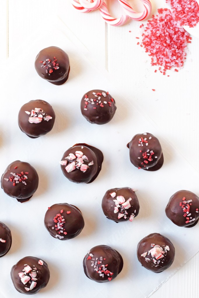 Chocolate Peppermint Truffles - No one will ever guess this decadent dessert is healthy! Made with whole foods and no refined sugar, you can indulge guilt free!