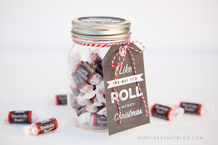 Simple Mason Jar Gifts with Printable Tags