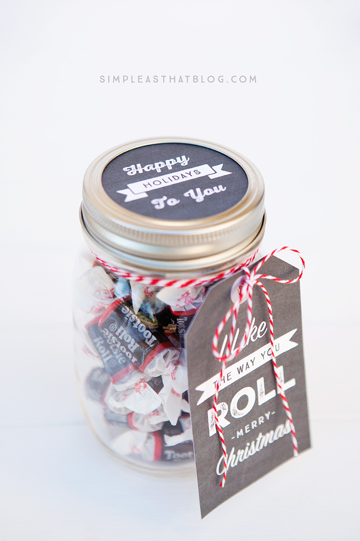 Simple Mason Jar Gifts with Printable Tags