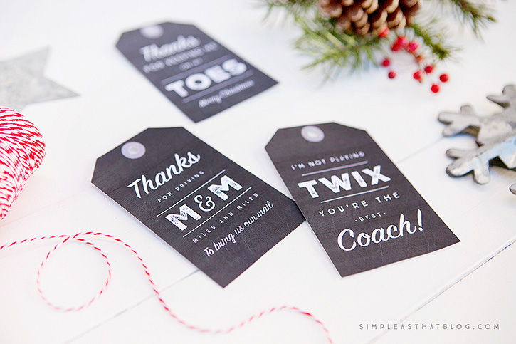 Merry and Bright Gift Idea with Printable Tag