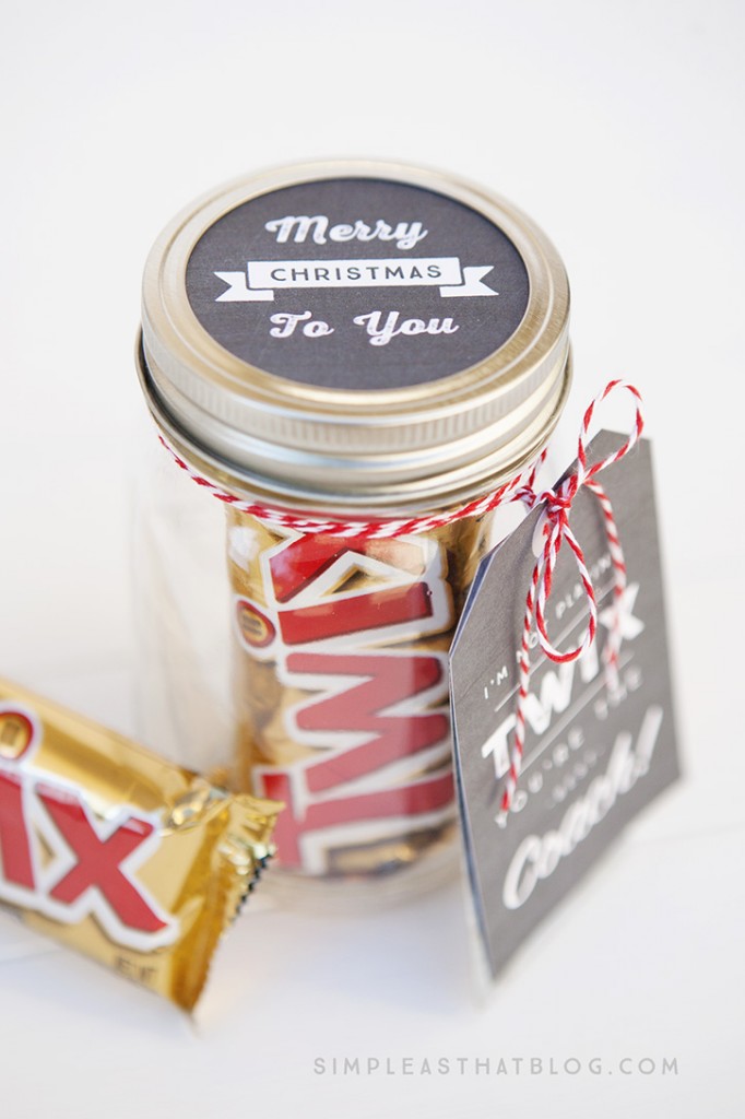 Simple Mason Jar Gifts with Printable Tags