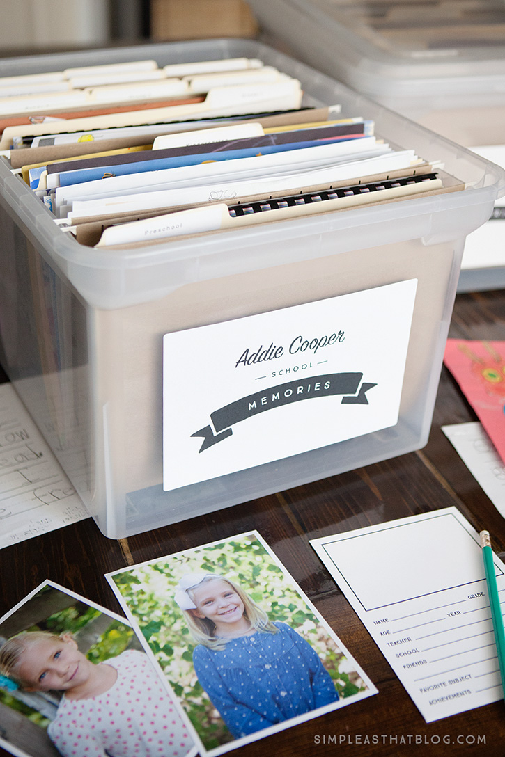 A Simple System for Organizing Kids' School Papers