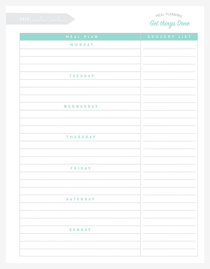 Organizational Printables to Streamline Your To-Do Lists, Your Schedule ...