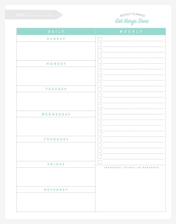 organizational printables to streamline your to do lists