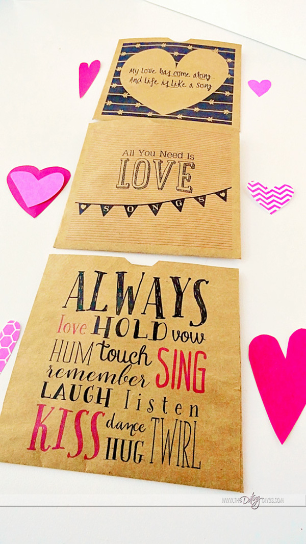 Valentine's Love Song CD Sleeves