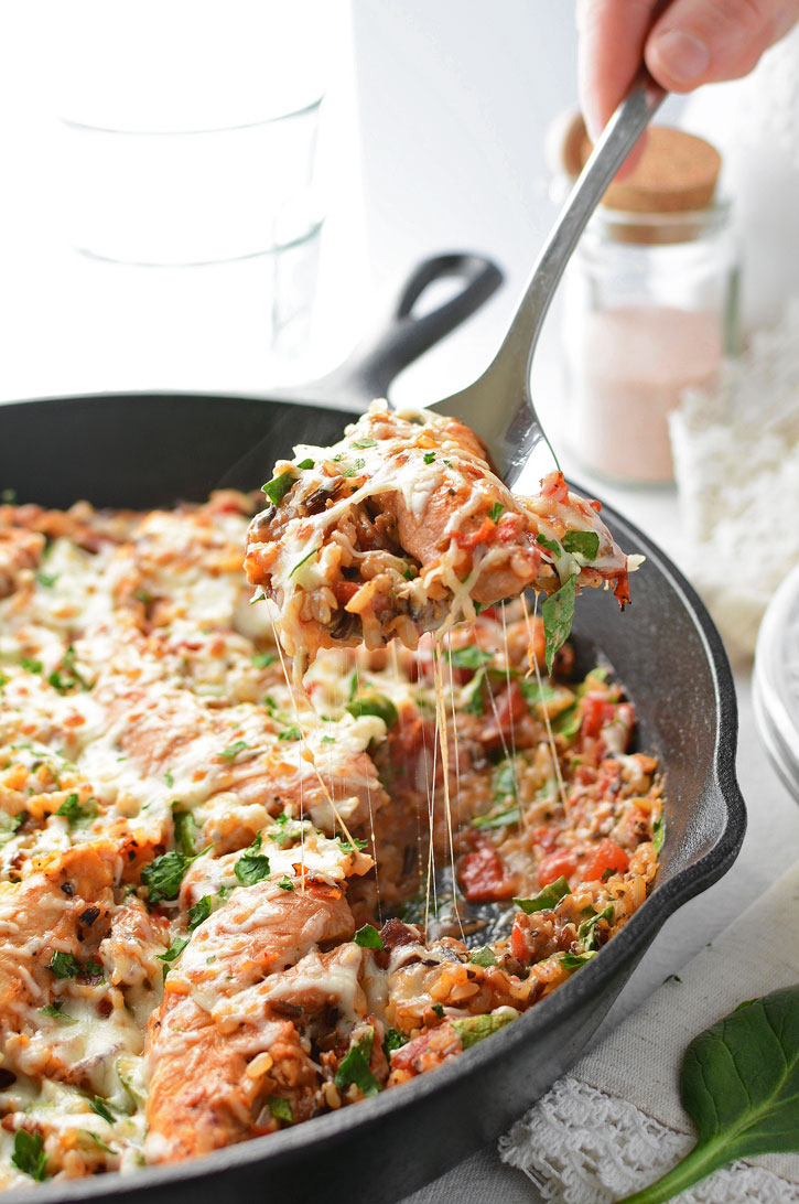 Cheesy Italian One Pot Chicken And Rice 