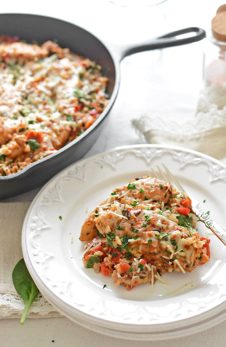 Rustic Italian One Pot Chicken and Rice