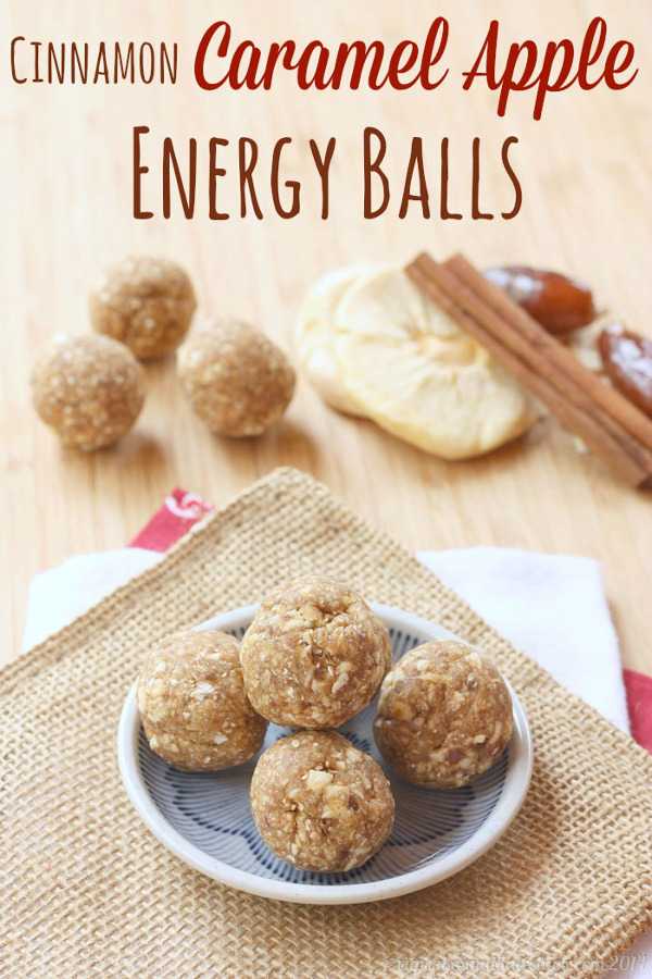 Cinnamon Caramel Apple Energy Balls