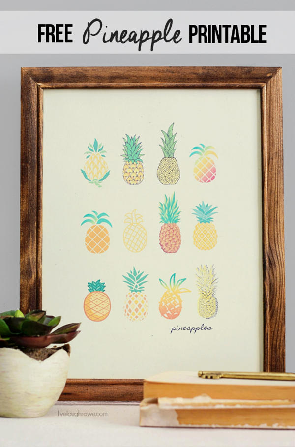 Vintage Pineapple Printable