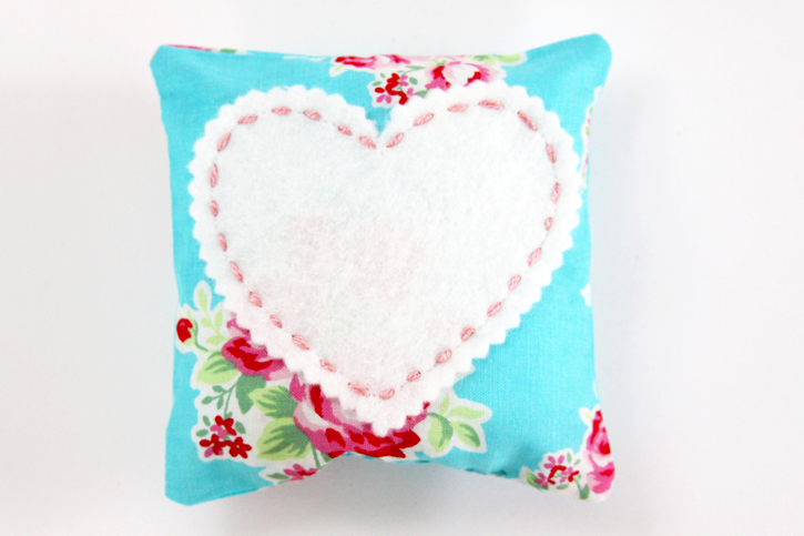 Pretty Fabric and Felt Sachet