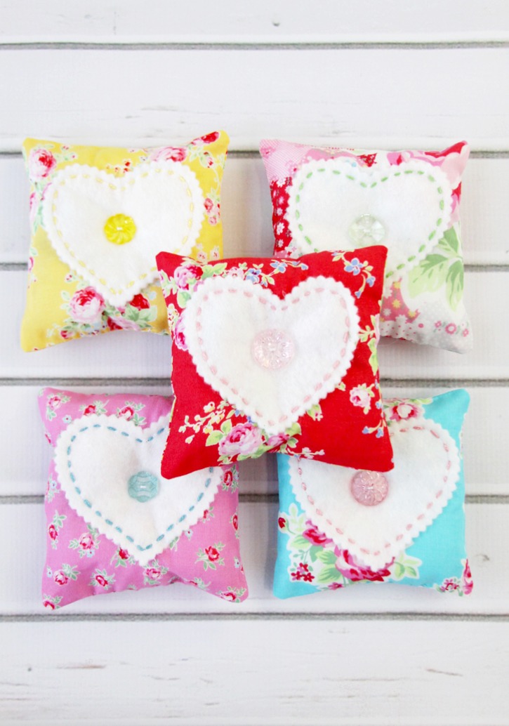 These sweet Heart Lavender Sachets make such fun gifts and they are so simple to sew up that you can make up a bunch at a time!