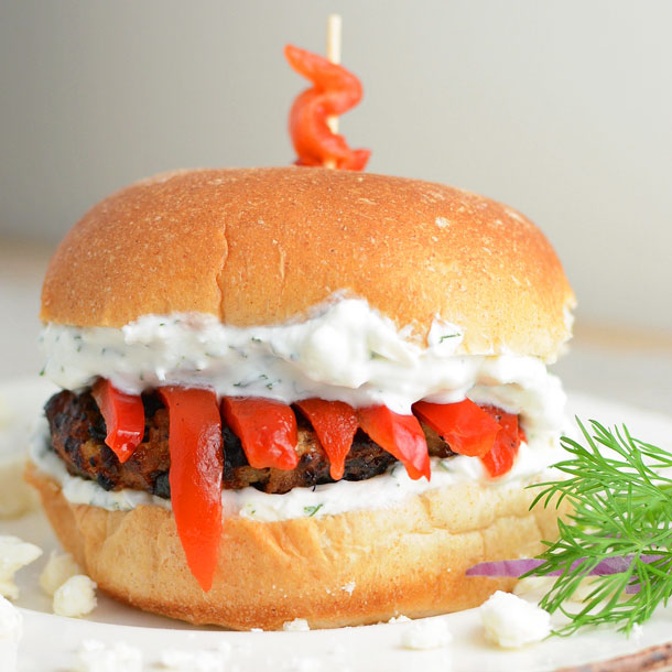 Greek Chicken Burgers