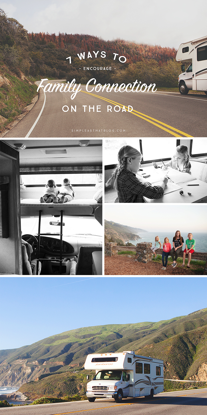 When was the last time you spent multiple hours with your family, distraction-free? Road trips provide just the opportunity. Enjoy these 7 ways to encourage family connection on the road.