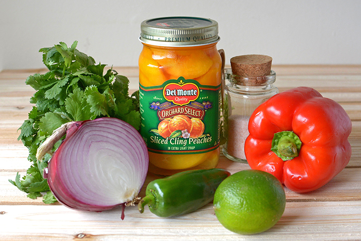 Ingredients for Pork Chops with Peach Salsa