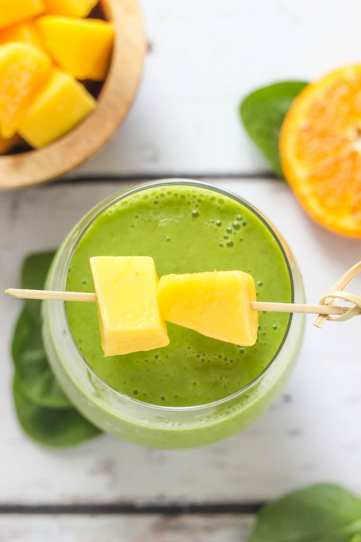 Mango Orange Green Smoothie