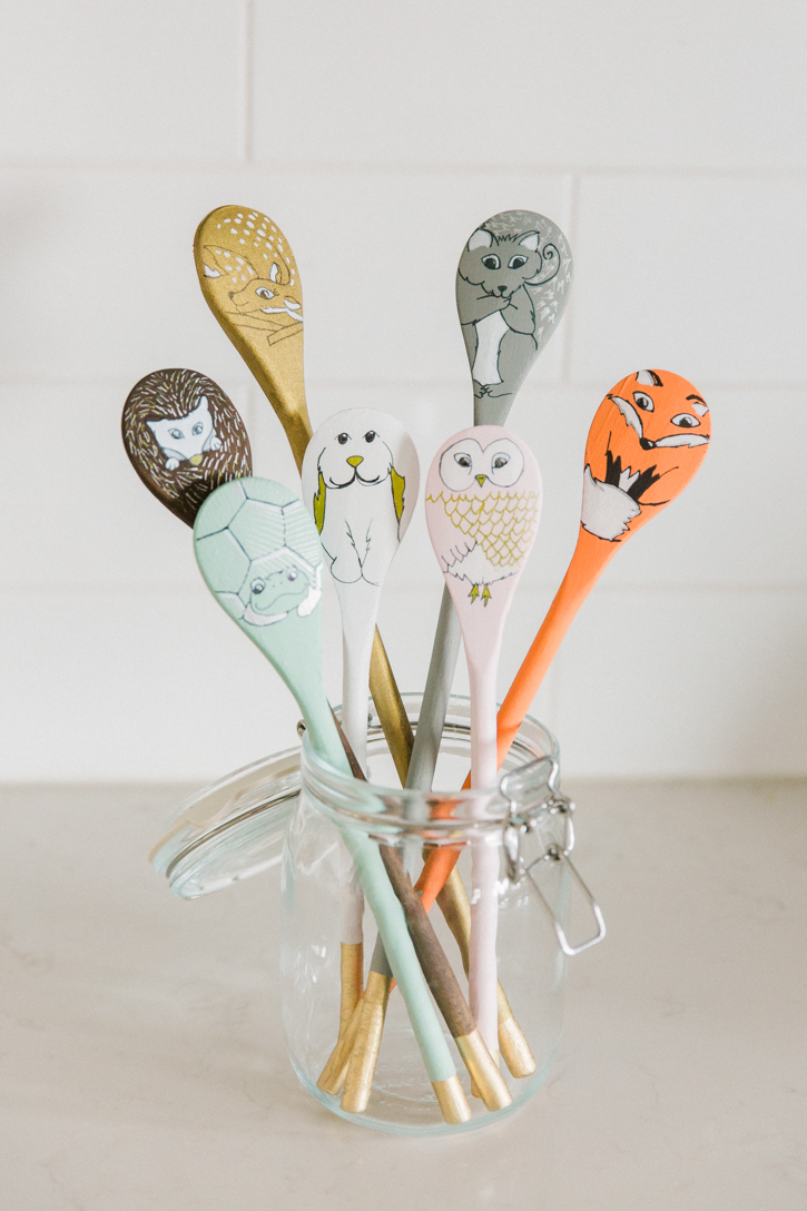 Wooden Spoons Halloween Kitchen Wooden Kitchen Utensils Set