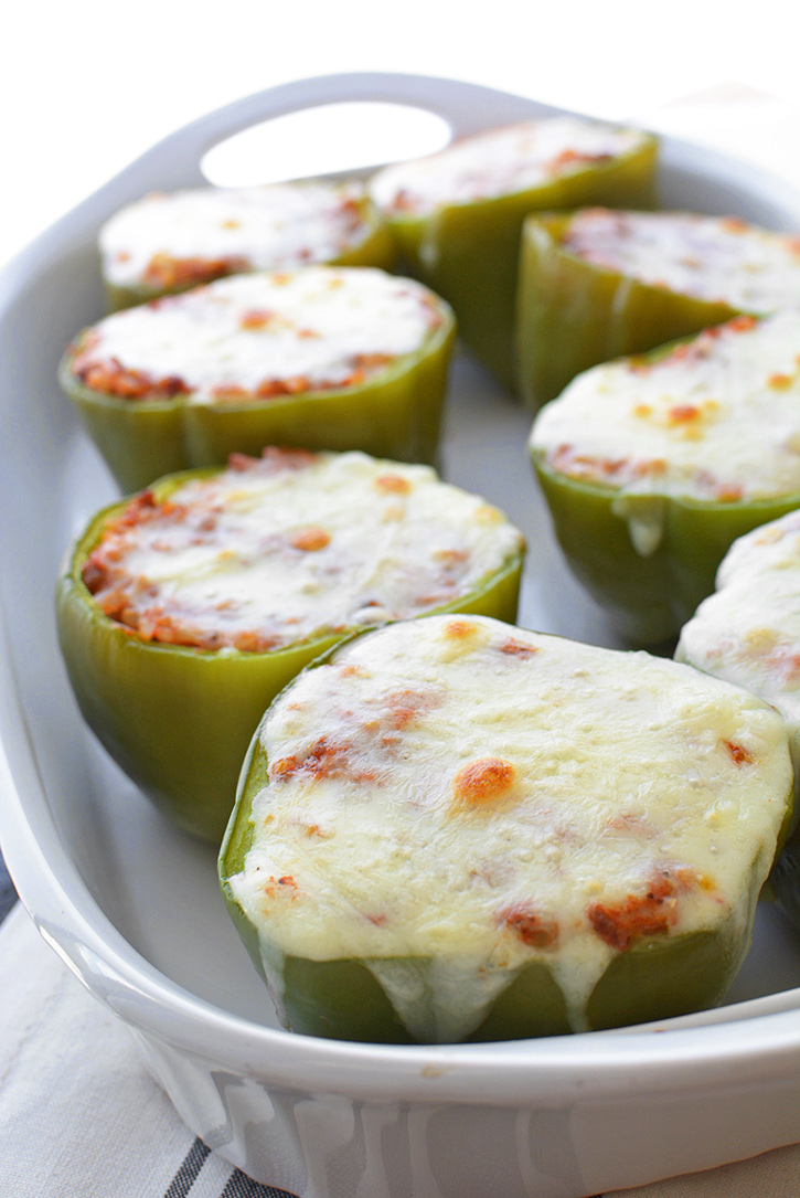 Cheesy Stuffed Green Peppers