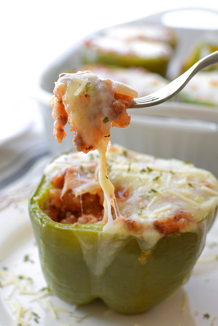 Cheesy Stuffed Green Peppers