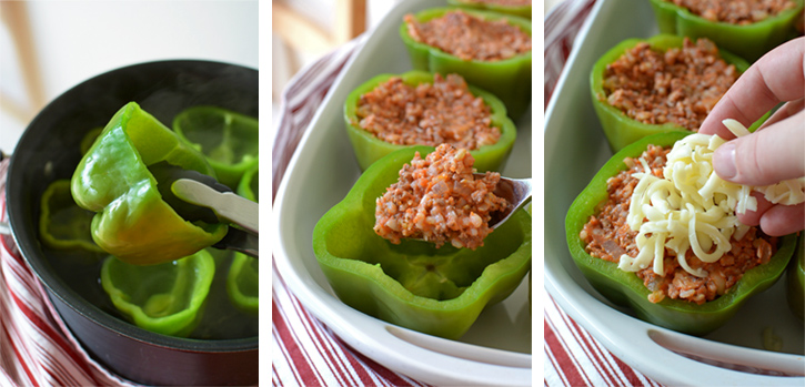 stuffed pepper steps