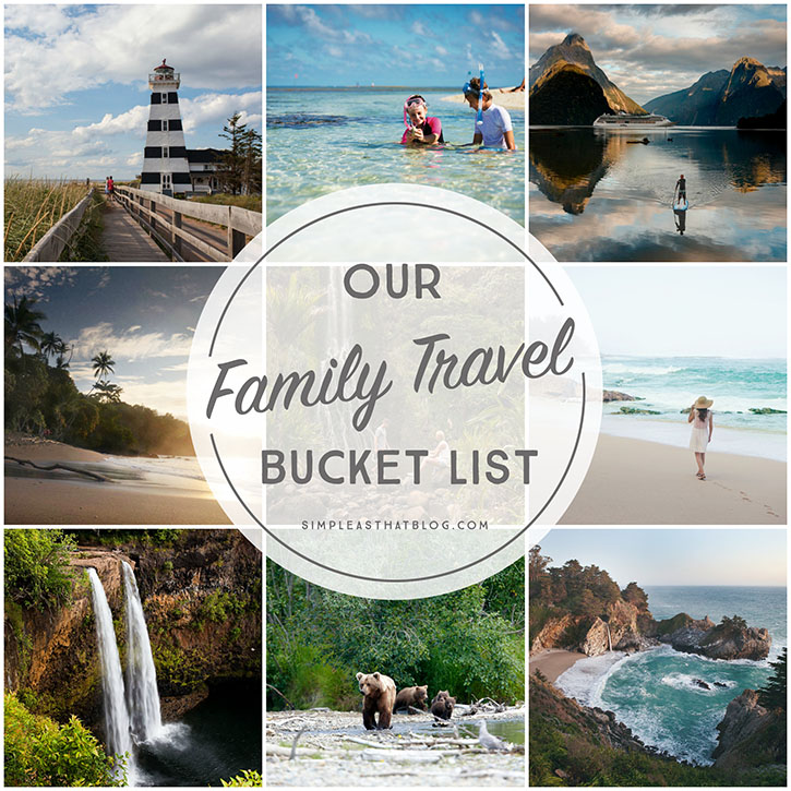 travel blog bucket list