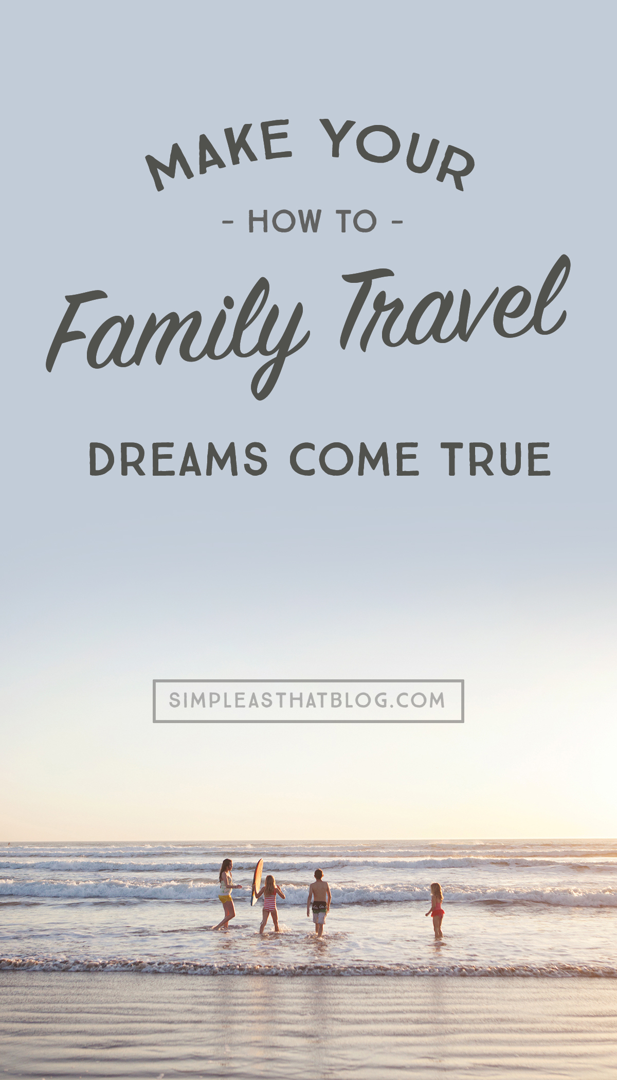 Have you ever seen a friend's travel photos on Facebook and thought, "I WISH we could afford to travel..." 4 tips to make your family travel dreams happen, even while right in the middle of education and family raising. 