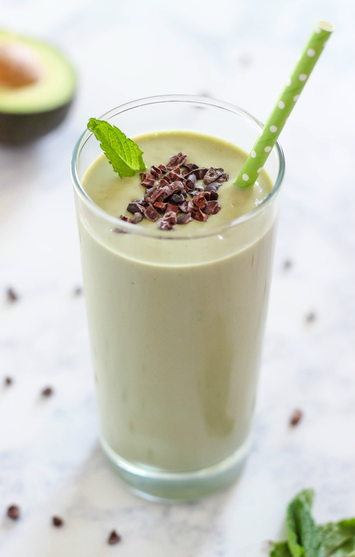 Mint Chocolate Protein Smoothie