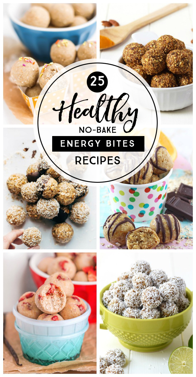 25 Healthy NoBake Energy Bites Recipes