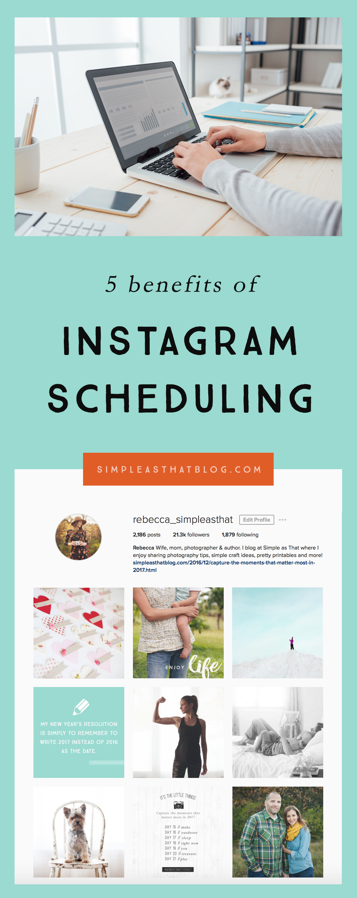 5 Benefits of Scheduling Instagram Posts // Utilizing a scheduler for social media posting has been a small, but pivotal way I've been able to save time and energy when it comes to blogging.