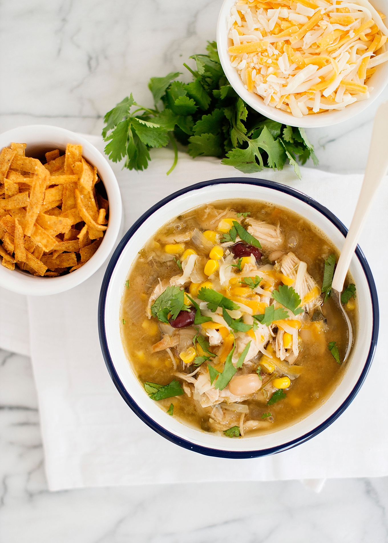 This Green Chicken Chili a go-to soup recipe. Throw everything in your Instant Pot and you have a delicious, healthy dinner on the table in 30 minutes.