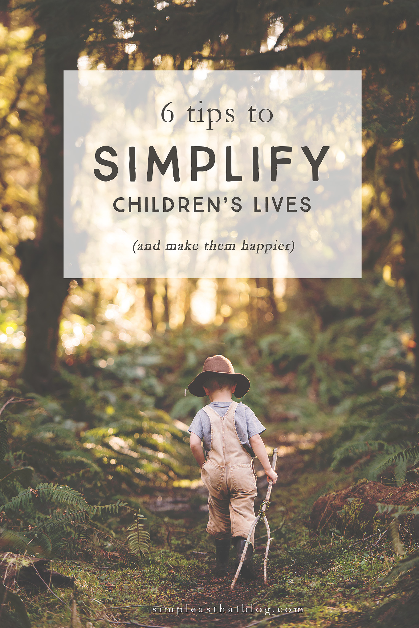 Simplicity is a powerful tool that shows our kids unconditional love, strengthens our parent-child connection and makes us happy.