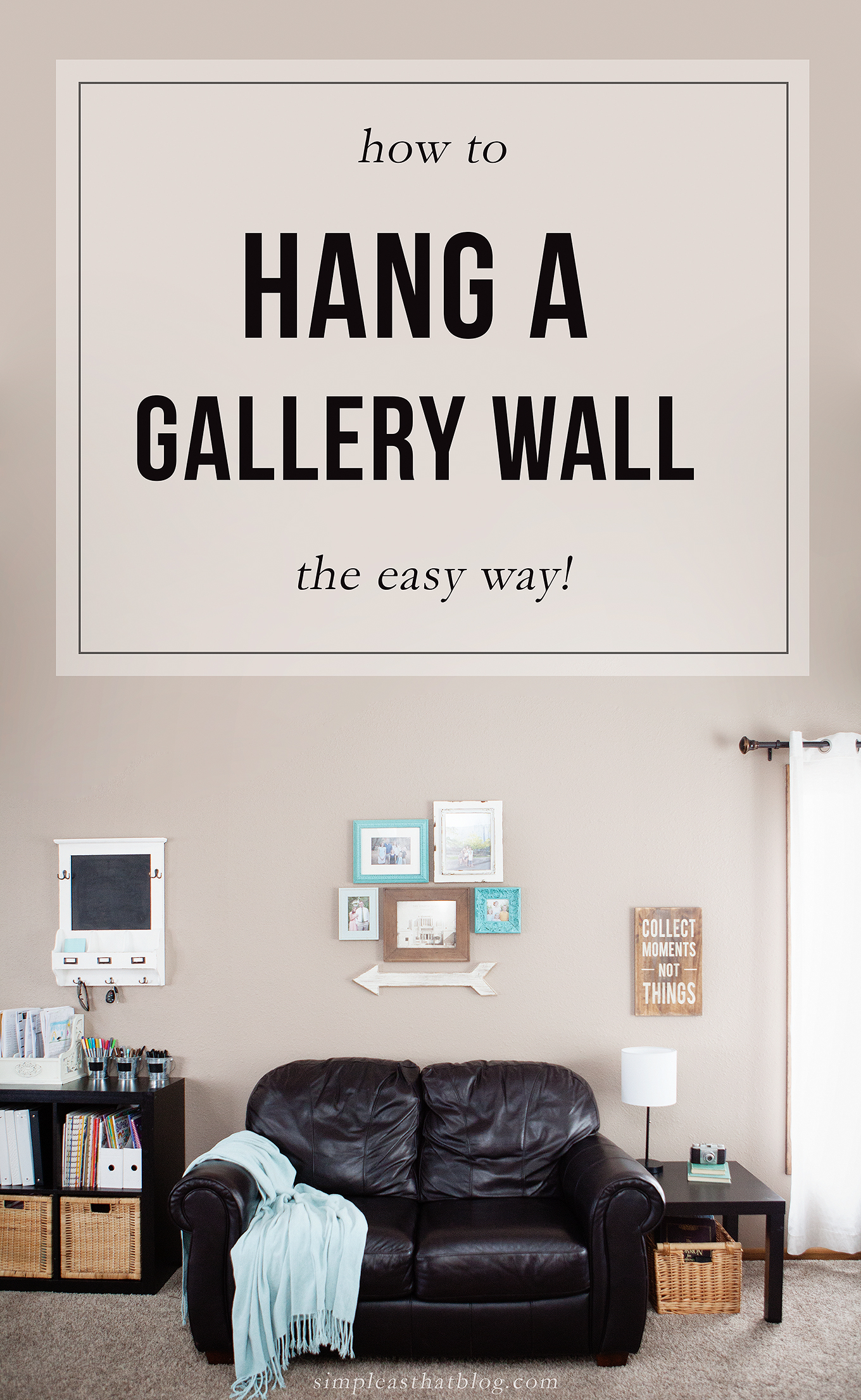 Have you always wanted to create a beautiful gallery wall display but didn't quite know where to start? Here is the secret to hanging a photo gallery wall the easy way!