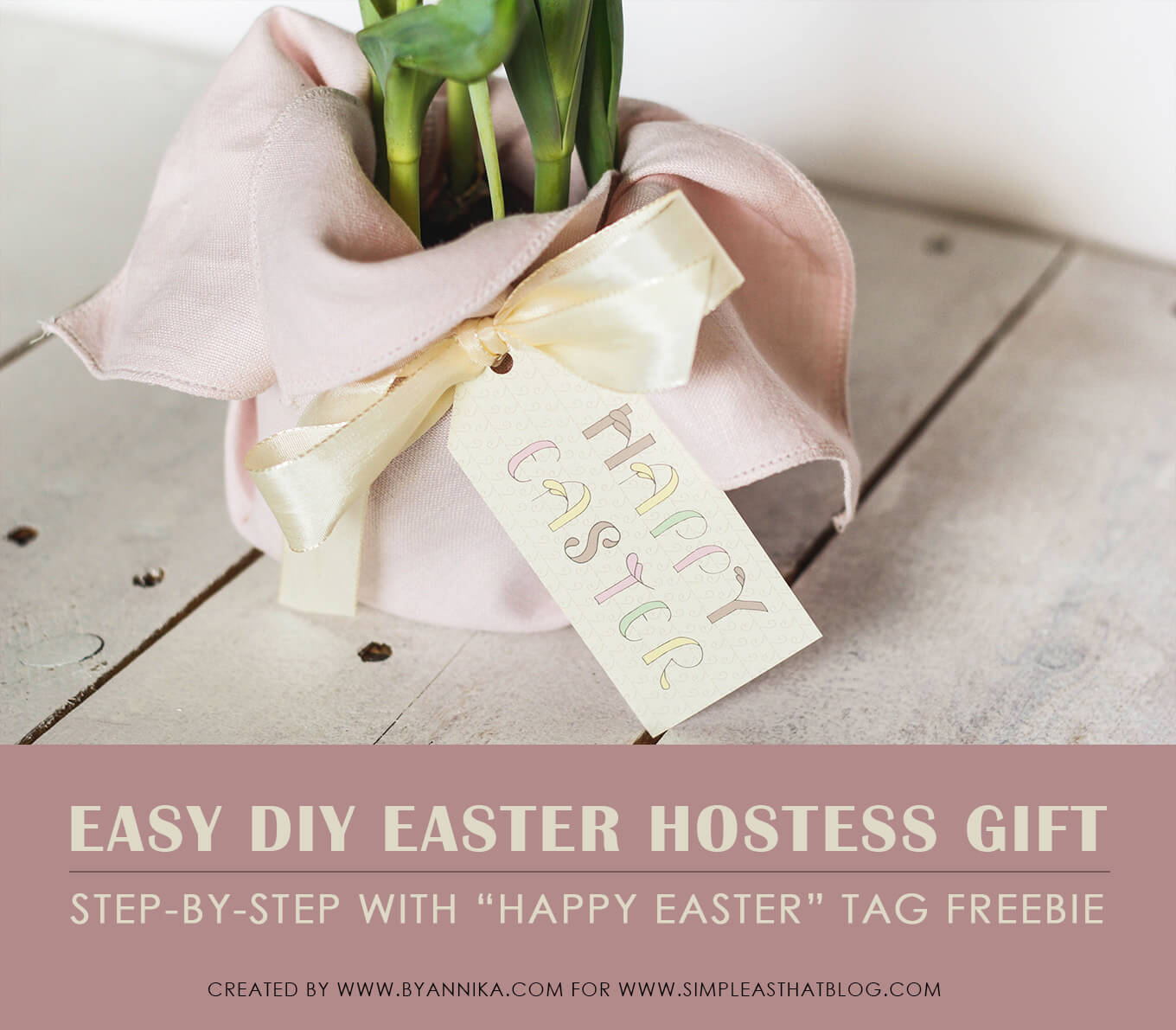 How to create a super quick last minute Easter hostess gift.