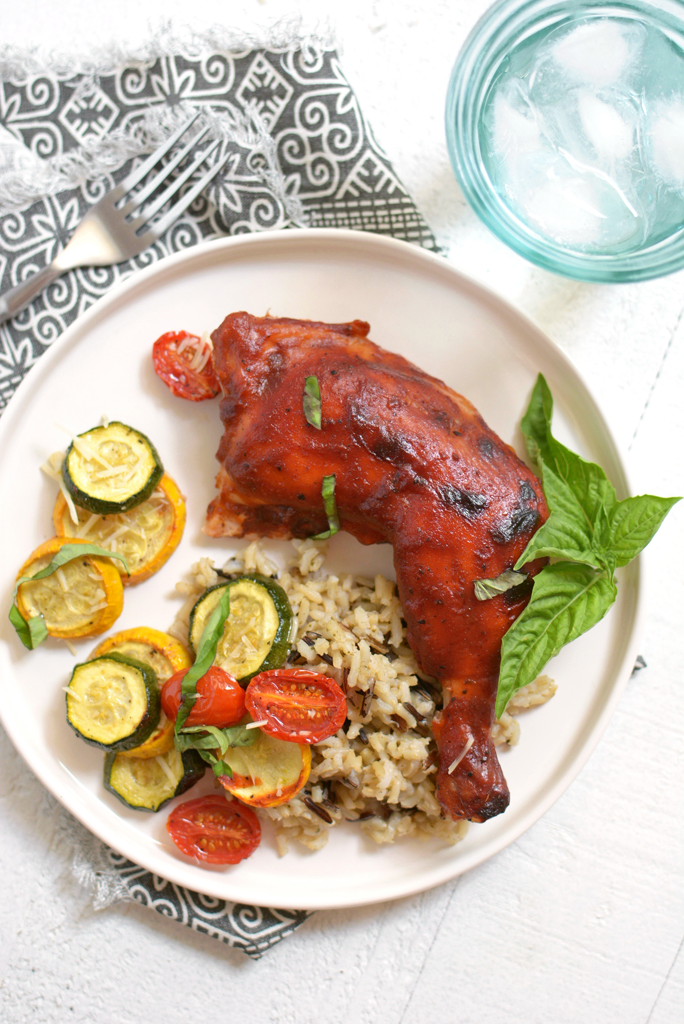 Sheet Pan BBQ Chicken and Summer Squash