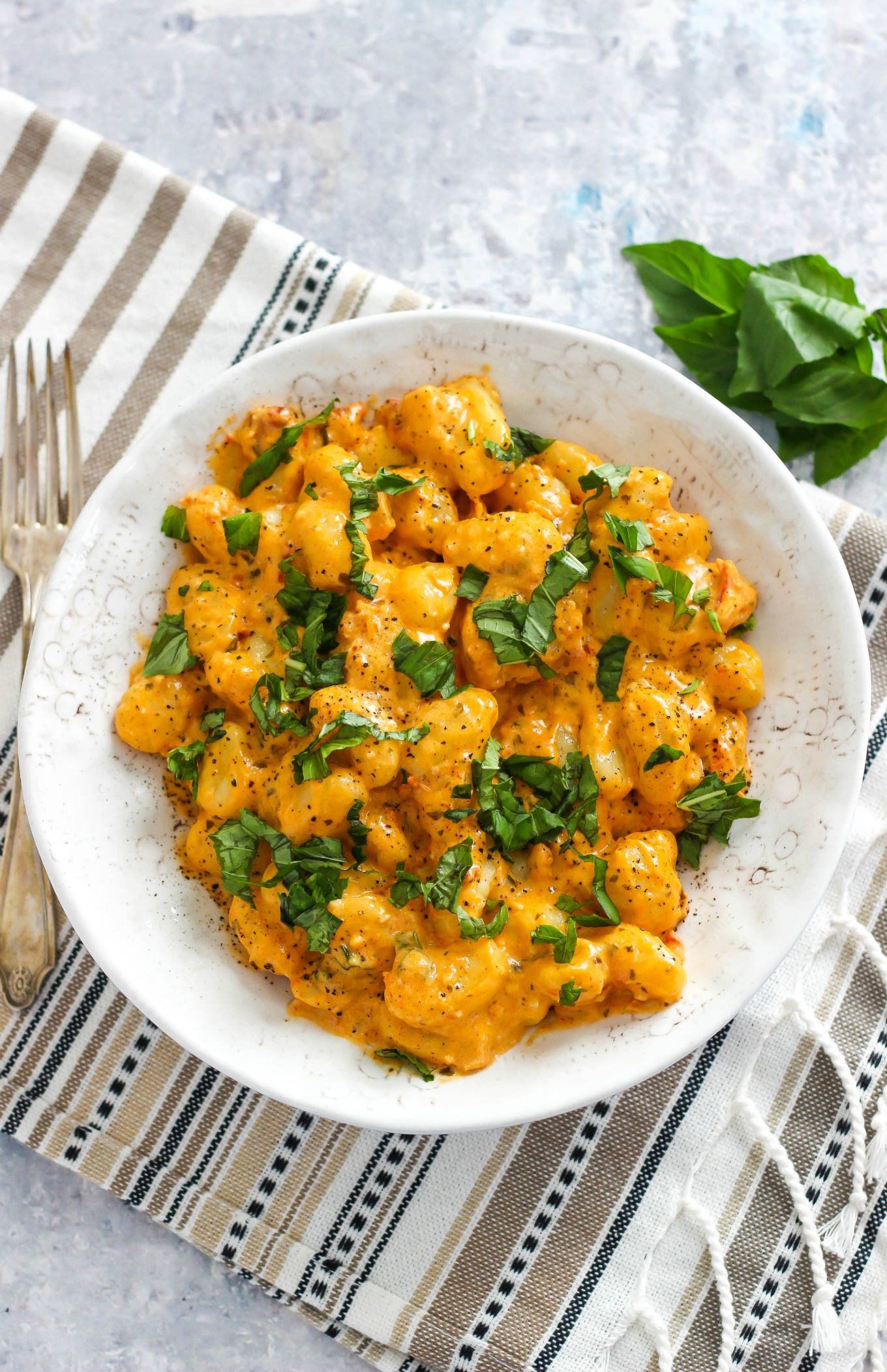 Creamy Sun Dried Tomato Pesto Gnocchi