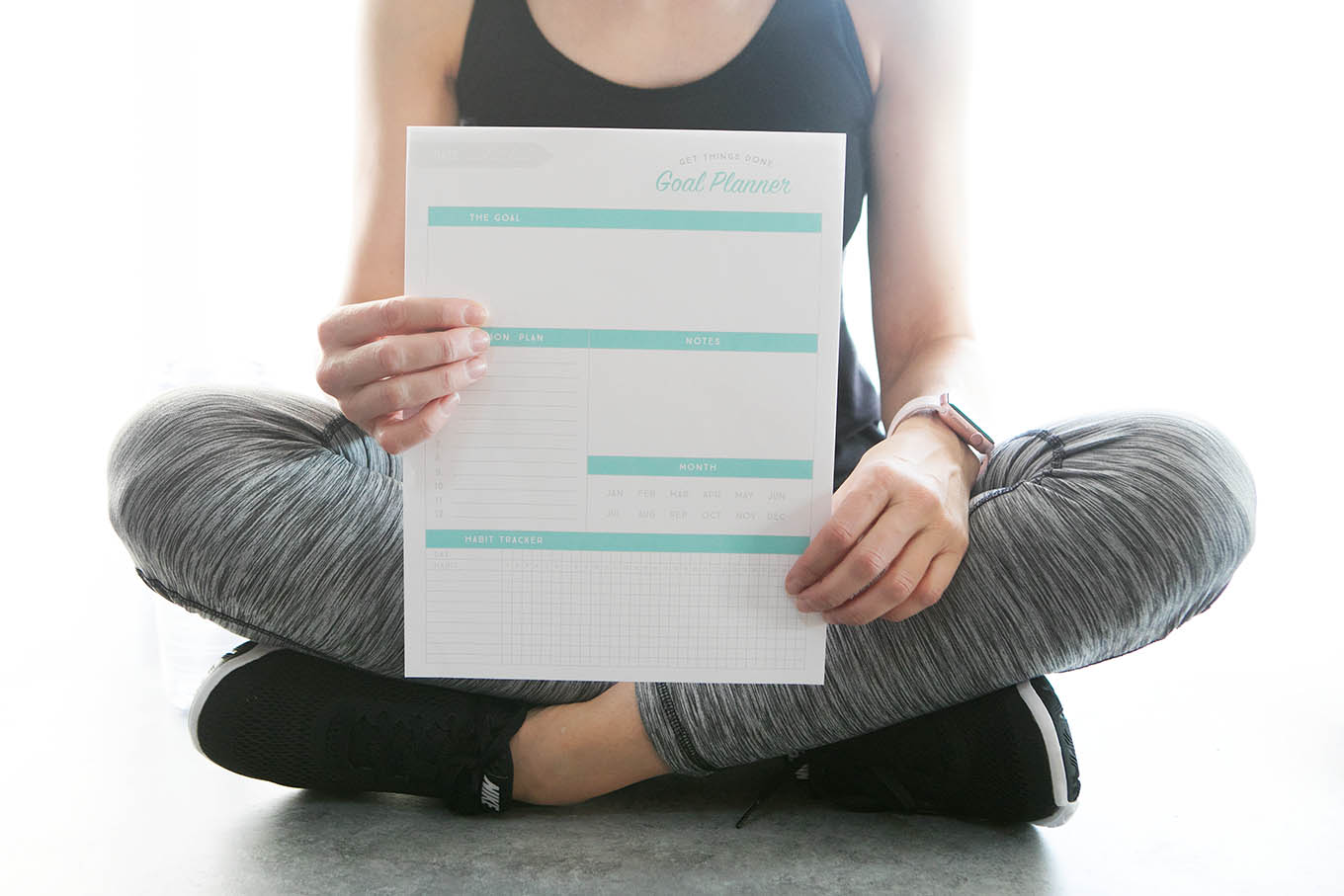 Get ready to crush your goals with this powerful goal planner! It's functional, concise and printer friendly. This is a tool that will help you move from setting goals to achieving them.