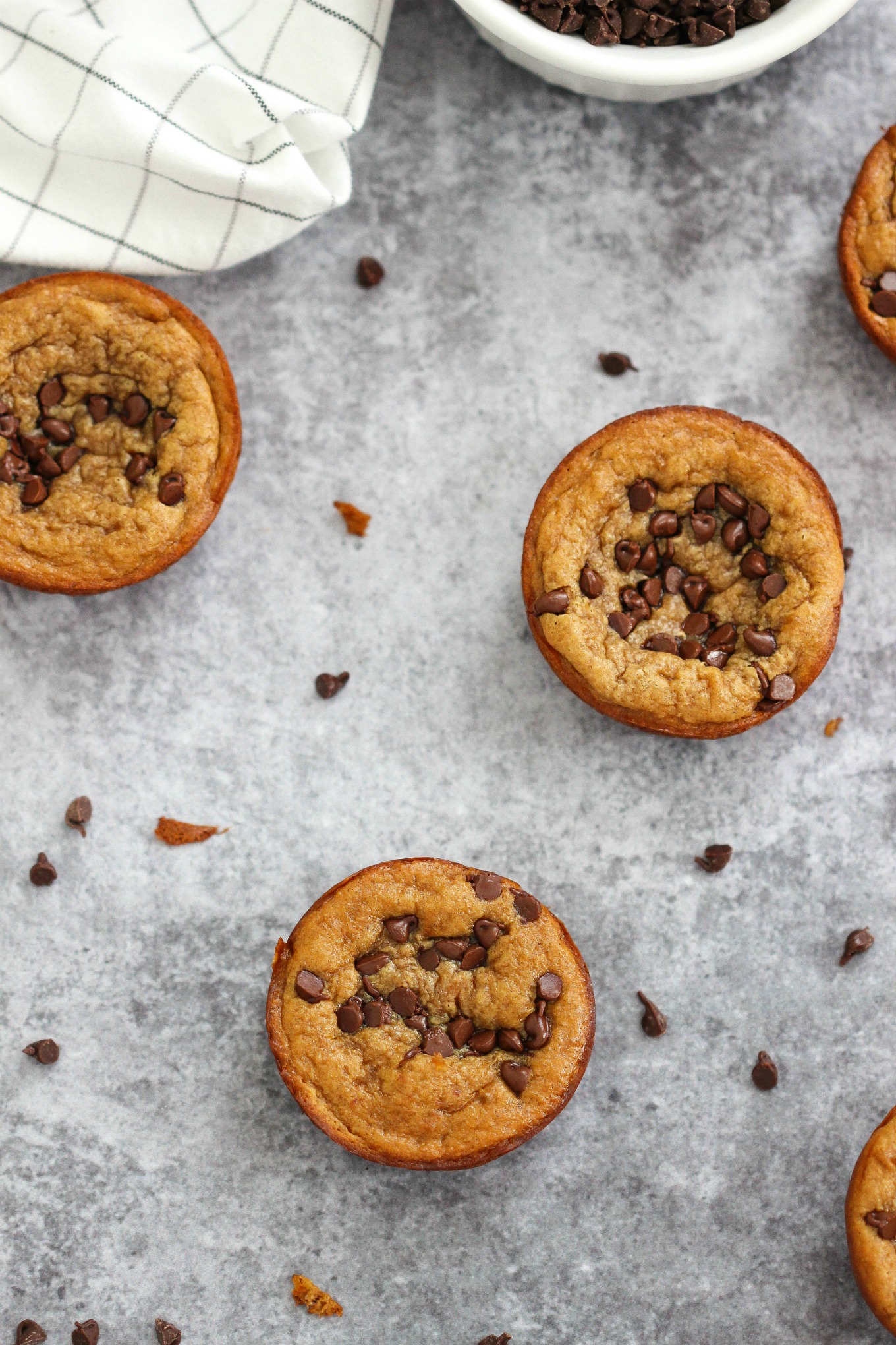 This muffin recipe couldn't get any easier my friends and it's a now a go-to in our after school snack rotation! They're delicious and can be thrown together in a snap with just 5 ingredients you're sure to have on hand.