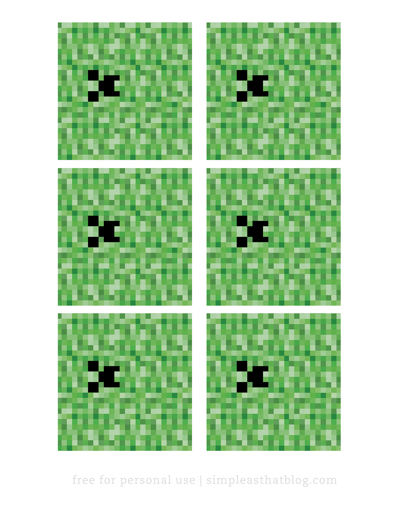 Minecraft Creeper Gum Wrappers Simple As That