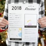 2018 Year in Review Printable for Kids