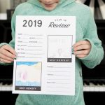 Year in Review Printable for Kids