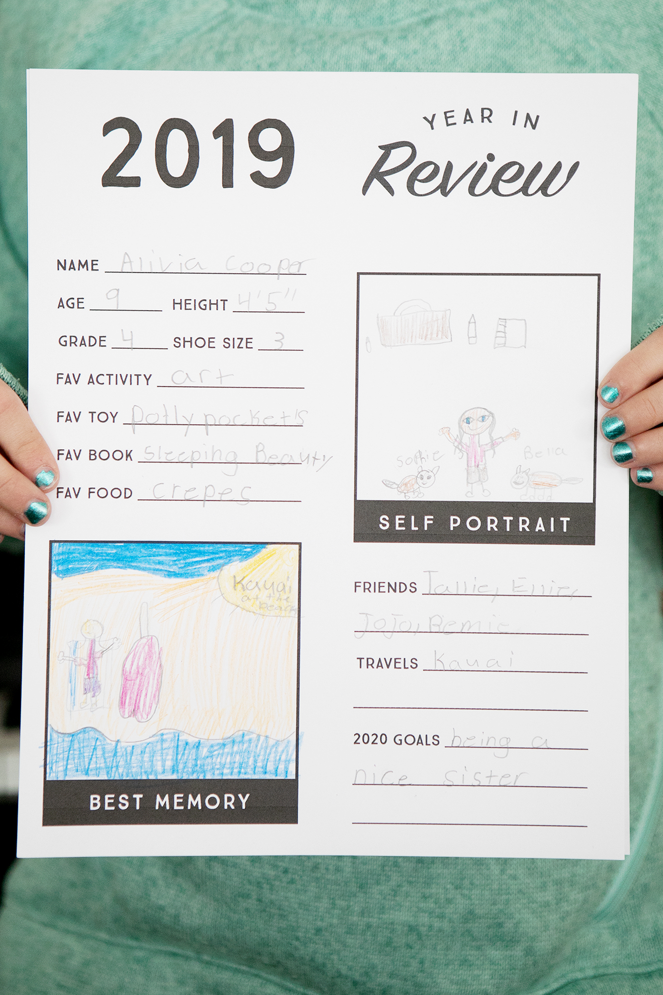 Editable Year In Review Template