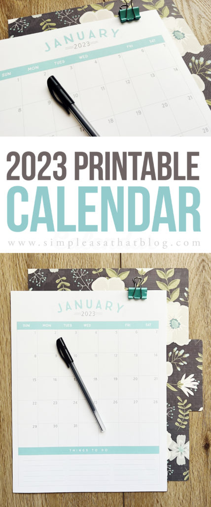 Kick off 2023 with a fresh start and a cute new calendar! This set of 12-month calendars are simple, stream-lined and the perfect planning tool to help you get organized in the new year. Click the link below to download our printable 2023 calendar